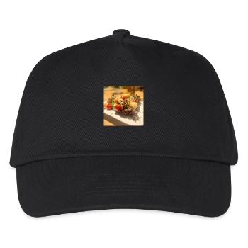 Vegan, also goes delicious!! Salad with a difference. - Kids’ Baseball Cap - black - Front