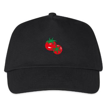 Rote frische Tomaten - Kinder Basecap - Schwarz - Vorne