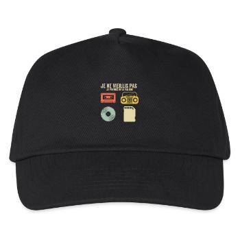 Ich werde nicht alt, ich steigere meinen Wert - Kinder Basecap - Schwarz - Vorne