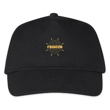 Job Friseur - Kinder Basecap - Schwarz - Vorne