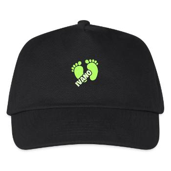 Ivano als Geburt - Kinder Basecap - Schwarz - Vorne