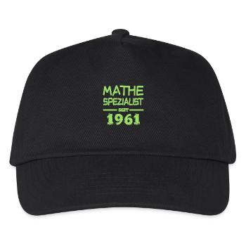 Mathespezialist 1961 - Kinder Basecap - Schwarz - Vorne