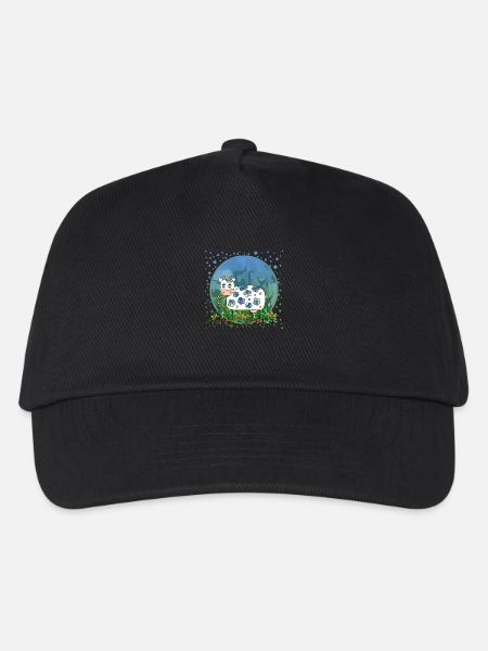 Kuh - Kinder Basecap - Schwarz