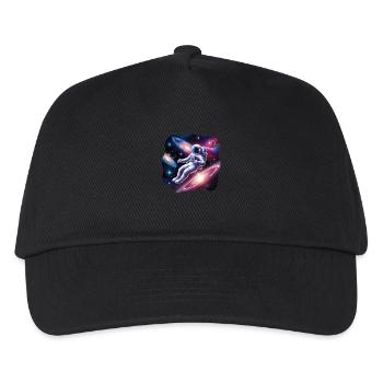 Astronaut Dreaming - Abenteuer in der kosmischen Galaxie - Kinder Basecap - Schwarz - Vorne