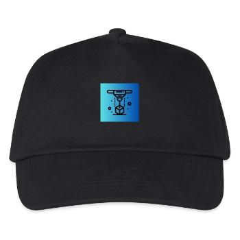 3D Druck - Kinder Basecap - Schwarz - Vorne