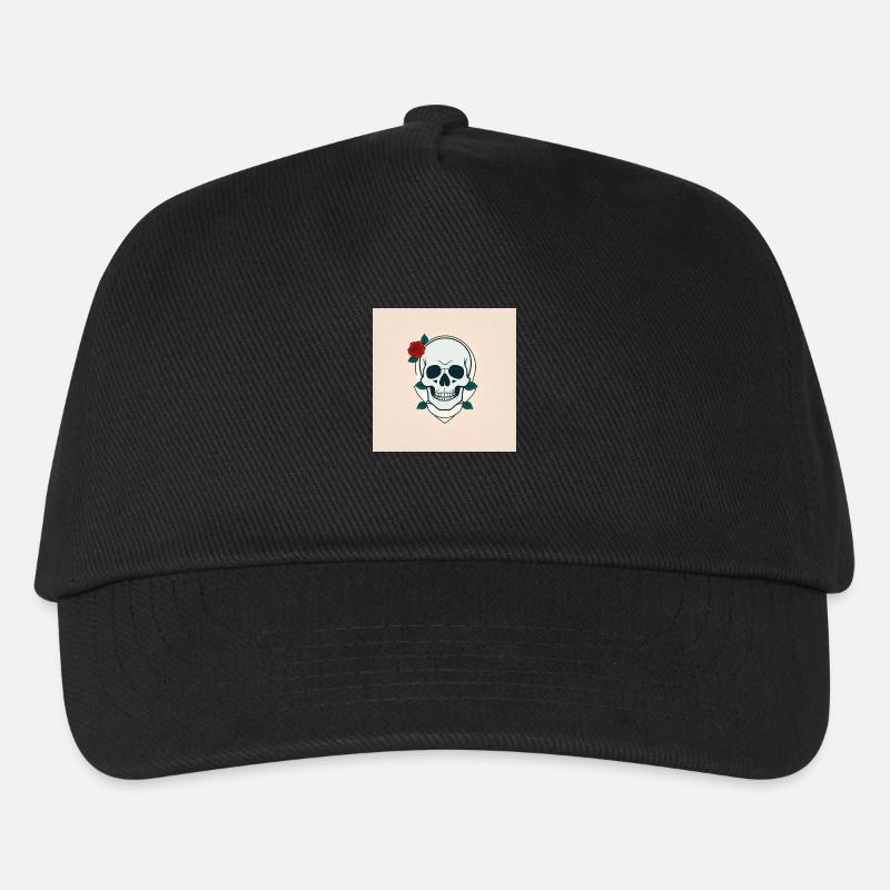 Tode Rose - Kinder Basecap - Schwarz