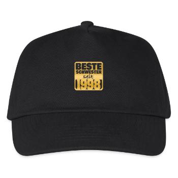 Geburt 1998 - Kinder Basecap - Schwarz - Vorne