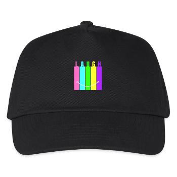 Neon Laugh - Kinder Basecap - Schwarz - Vorne