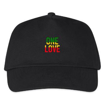 ONE LOVE - Reggae Music - Musik - Kids’ Baseball Cap - black - Front