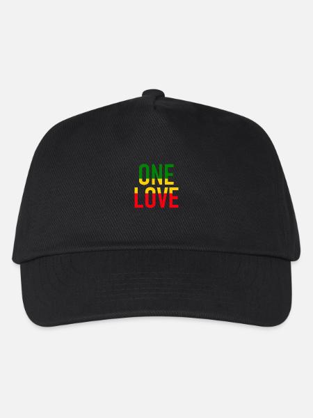 ONE LOVE - Reggae Music - Musik - Kinder Basecap - Schwarz