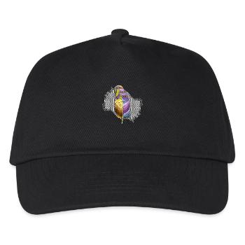 Feder - Kinder Basecap - Schwarz - Vorne