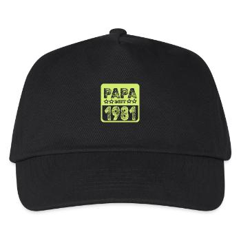 seit 1981 - Kinder Basecap - Schwarz - Vorne