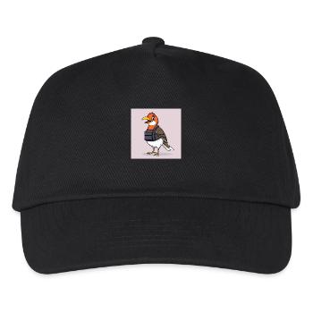 Baddass Birdie - Kinder Basecap - Schwarz - Vorne