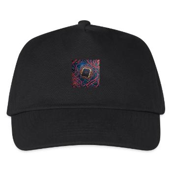 Microchip Red - Kids’ Baseball Cap - black - Front