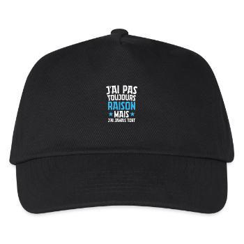 Ich habe nicht immer Recht, aber ich liege nie falsch - Kinder Basecap - Schwarz - Vorne