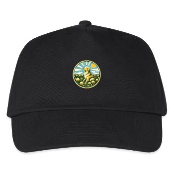 Golden Retriever - Kinder Basecap - Schwarz - Vorne