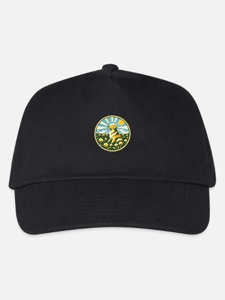 Golden Retriever - Kinder Basecap - Schwarz