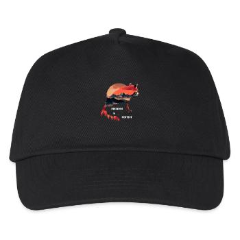 Preserve & Protect Red Panda Cat Bear Red Panda - Kids’ Baseball Cap - black - Front
