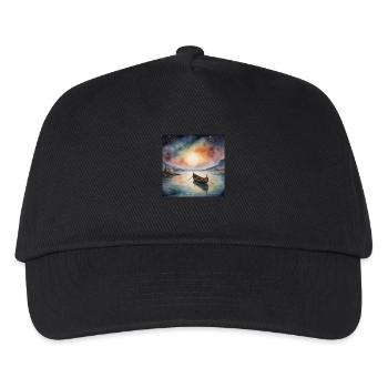 Celestial Boat – Un voyage à travers le temps et l’espace - Casquette de baseball Enfant - noir - Devant