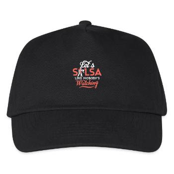 Let's Salsa Like Nobody's Watching Latin Music Sal - Kinder Basecap - Schwarz - Vorne