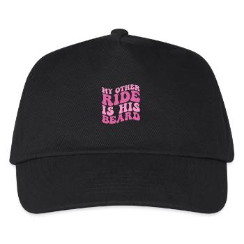 My Other Ride Is His Beard Tees Groovy Beard Lover - Kids’ Baseball Cap - black - Front