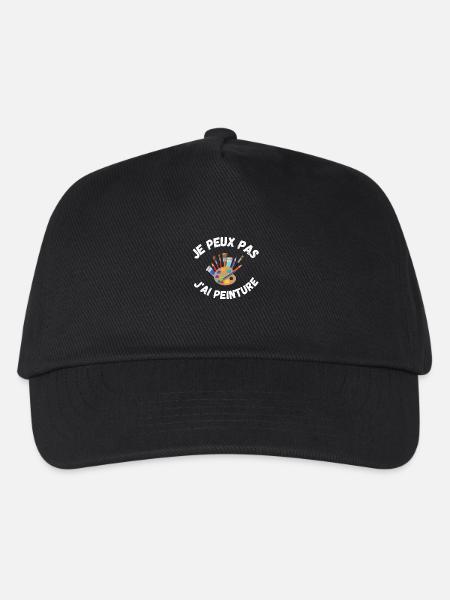 je peux pas j'ai peinture - Casquette de baseball Enfant - noir