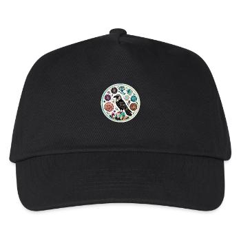 Rabe - Kinder Basecap - Schwarz - Vorne