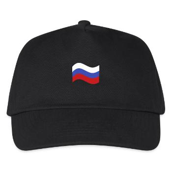 Russia Flag - Kids’ Baseball Cap - black - Front