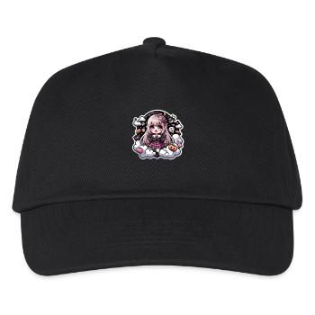 Anime Vampir Mädchen - Kinder Basecap - Schwarz - Vorne