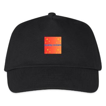 Quality content - Kids’ Baseball Cap - black - Front