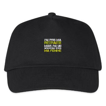 I have retired but I have a n - Kids’ Baseball Cap - black - Front