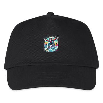 Snowboard Jump - Kids’ Baseball Cap - black - Front