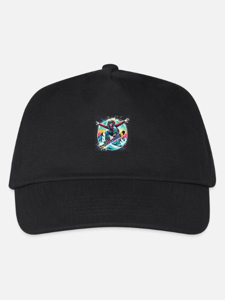 Snowboard Jump - Kids’ Baseball Cap - black