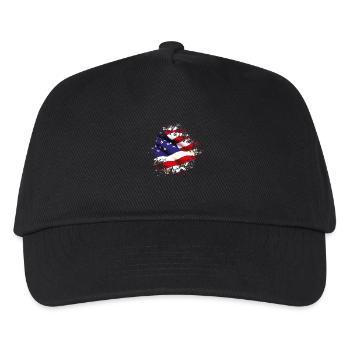 splat USA - Kinder Basecap - Schwarz - Vorne