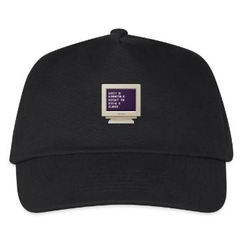 CRT Design - Was für eine schreckliche Nacht, um einen Fluch zu haben - Kinder Basecap - Schwarz - Vorne