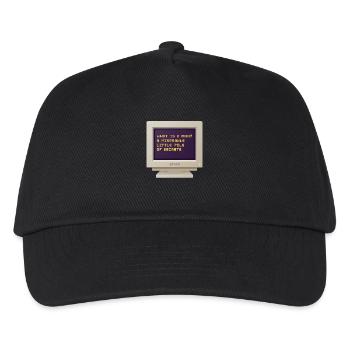 CRT Design - Was ist ein Mann? - Kinder Basecap - Schwarz - Vorne