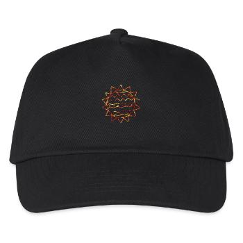Burning Fire Sun - Kids’ Baseball Cap - black - Front