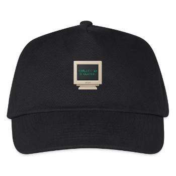 CRT Design - Die Realität ist eine Panne - Kinder Basecap - Schwarz - Vorne