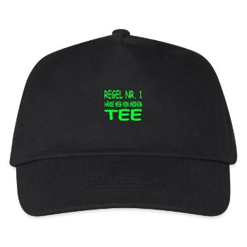 Tee - Kinder Basecap - Schwarz - Vorne