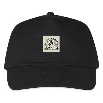 Downhill Mountain Biking! - Kids’ Baseball Cap - black - Front