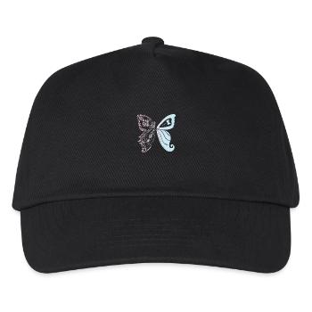 Brautpaar als Schmetterling - Kinder Basecap - Schwarz - Vorne