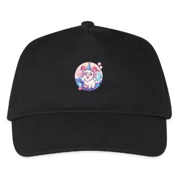Chèvre de montagne anniversaire bébé - Casquette de baseball Enfant - noir - Devant