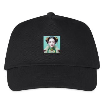 Fille papillon - Casquette de baseball Enfant - noir - Devant