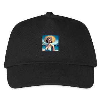 Das Modell am See - Kinder Basecap - Schwarz - Vorne