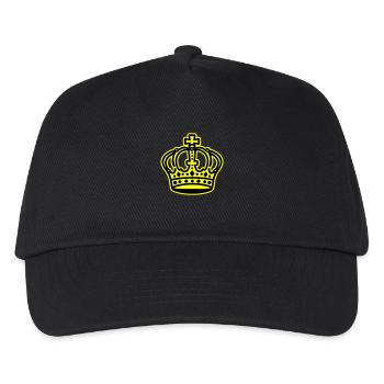 Krone Logo - Kinder Basecap - Schwarz - Vorne