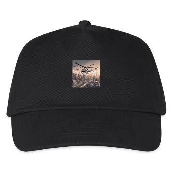 Helicopters Over Urban Cityscape - Kids’ Baseball Cap - black - Front