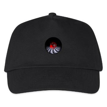 Design mit Fisheye-Kamera - Kinder Basecap - Schwarz - Vorne