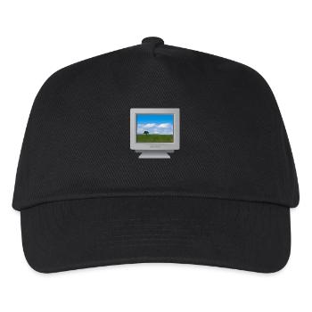 CRT - Hügel Tapete - Kinder Basecap - Schwarz - Vorne