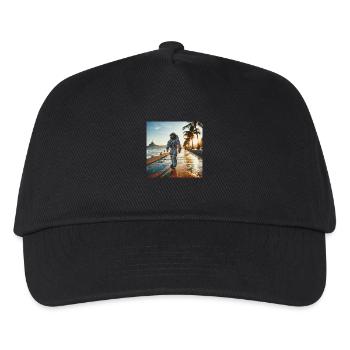 Astronaut - Kinder Basecap - Schwarz - Vorne
