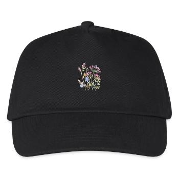 Delicate Watercolour Floral Art - Kids’ Baseball Cap - black - Front